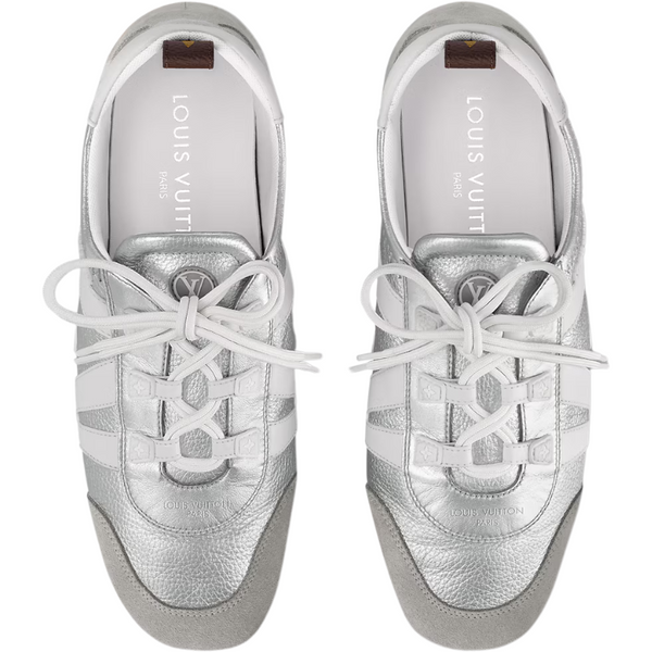 Louis Vuitton Sneakerina Lace-Up Sandal in Elegant Silver