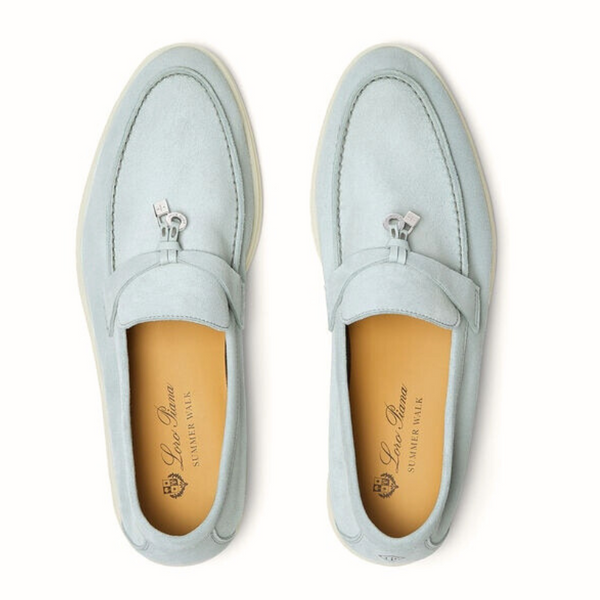 Loro piana Summer Charms Walk Loafer Suede Spring Waterfall Melange