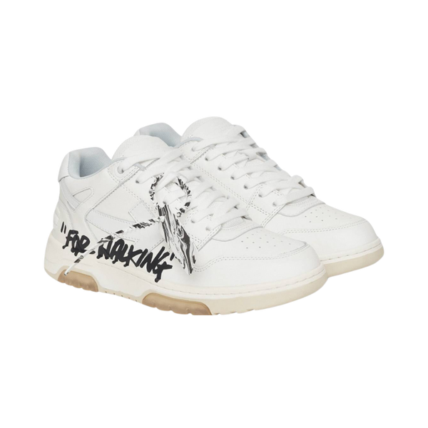 OFF-WHITE Out Of Office OOO low Tops for Walking for – White Black