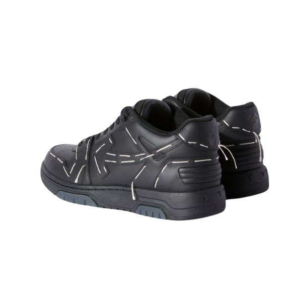 OFF-WHITE Out Of Office OOO low Tops Sartorial Stitching Black