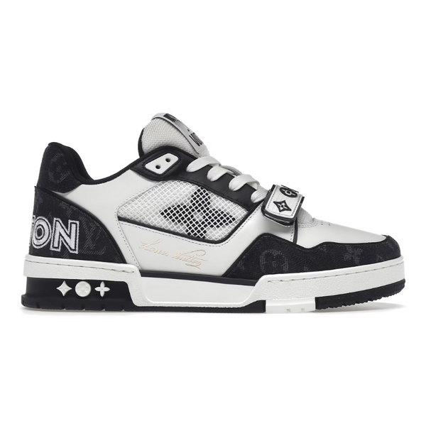 Louis Vuitton LV Trainer – Velcro Strap Monogram Denim Black White