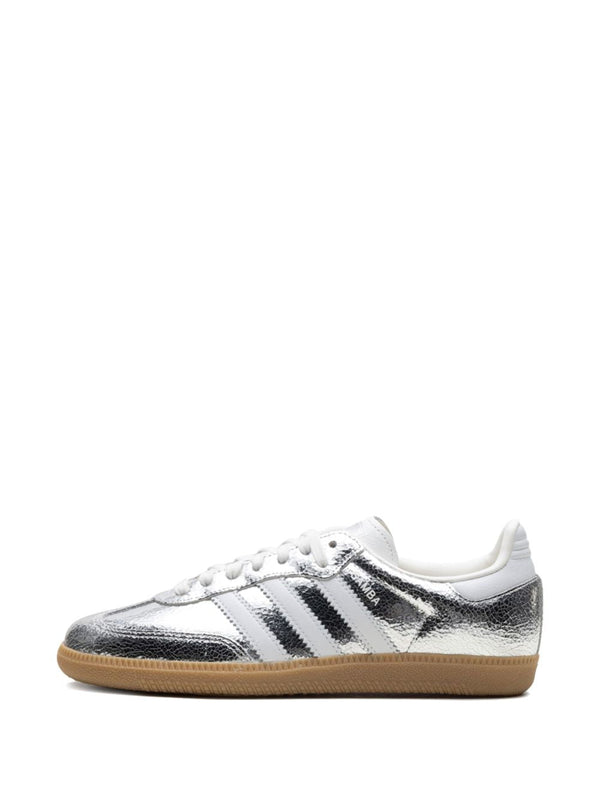 Adidas Samba OG "Silver Metallic Cracked Leather"