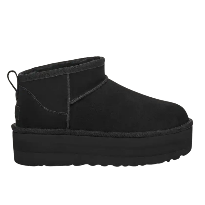 UGG CLASSIC ULTRA MINI PLATFORM IN BLACK