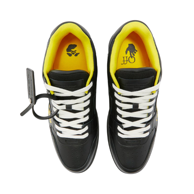 OFF-WHITE Out Of Office “ooo” Low Tops For Walking Black Yellow - Image 4
