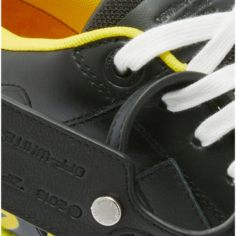 OFF-WHITE Out Of Office “ooo” Low Tops For Walking Black Yellow - Image 5