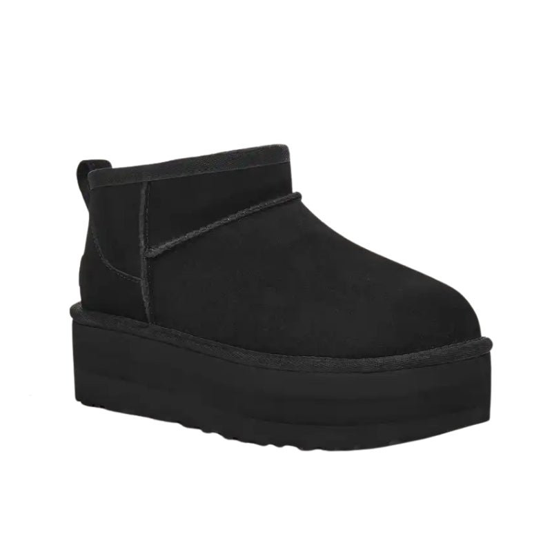 UGG CLASSIC ULTRA MINI PLATFORM IN BLACK - Image 2