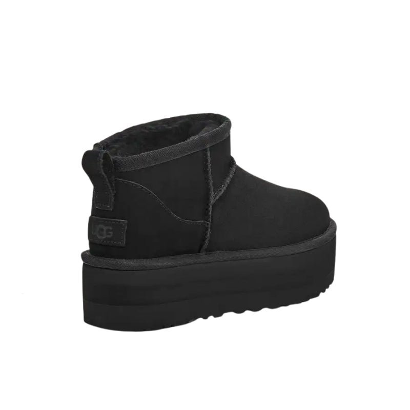 UGG CLASSIC ULTRA MINI PLATFORM IN BLACK - Image 3
